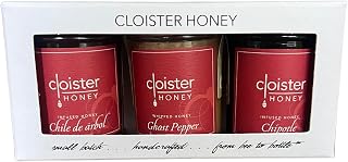 Trios - Hot Honey (3 x 3 oz) | Hand Crafted | Raw Artisan Honey | 100% Pure, Raw & Unfiltered | All Natural | Made in USA |