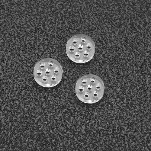 Image of 20PCS Transparent Glass Screen Filters Diameter 8mm Height 1.8mm High Borosilicate Glass Screens Filters with 7 Honeycomb Holes for Lab Filters