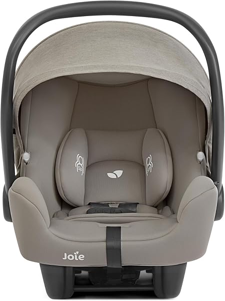 Joie Rue Lightweight Infant Car Seat & Anti-Rebound Base –Side-Impact Protection, 5-Point Harness, and UPF 50+ Canopy for Newborns and Infants (Dove) - 5