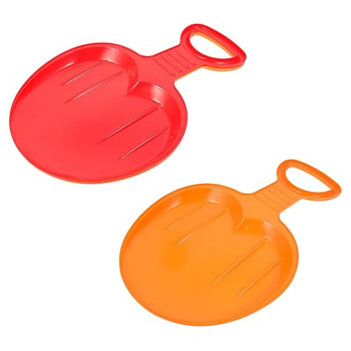 Cabilock 2pcs Outdoor Snowboard Plastic Ski Board Sand Grass Sliding