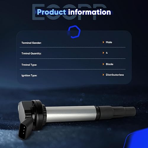Vista 1157 de ECCPP Bobinas de encendido portátiles de repuesto para automóvil compatibles con Infiniti I30/para Nissan Maxima 3.0L V6 2000-2001 Reemplazo