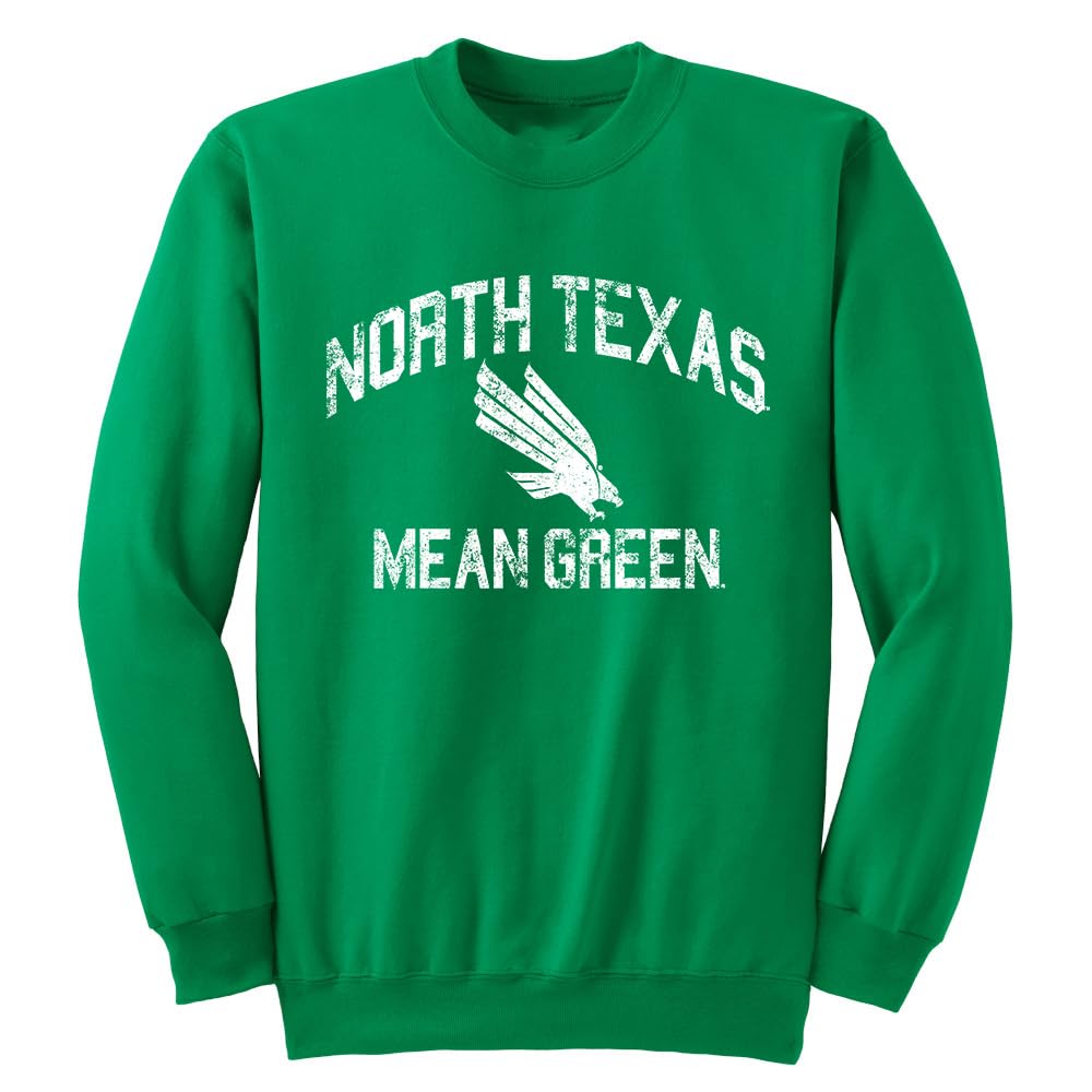 Sport Your GearNCAA Distressed Retro Logo Pullover Crewneck Sweatshirt