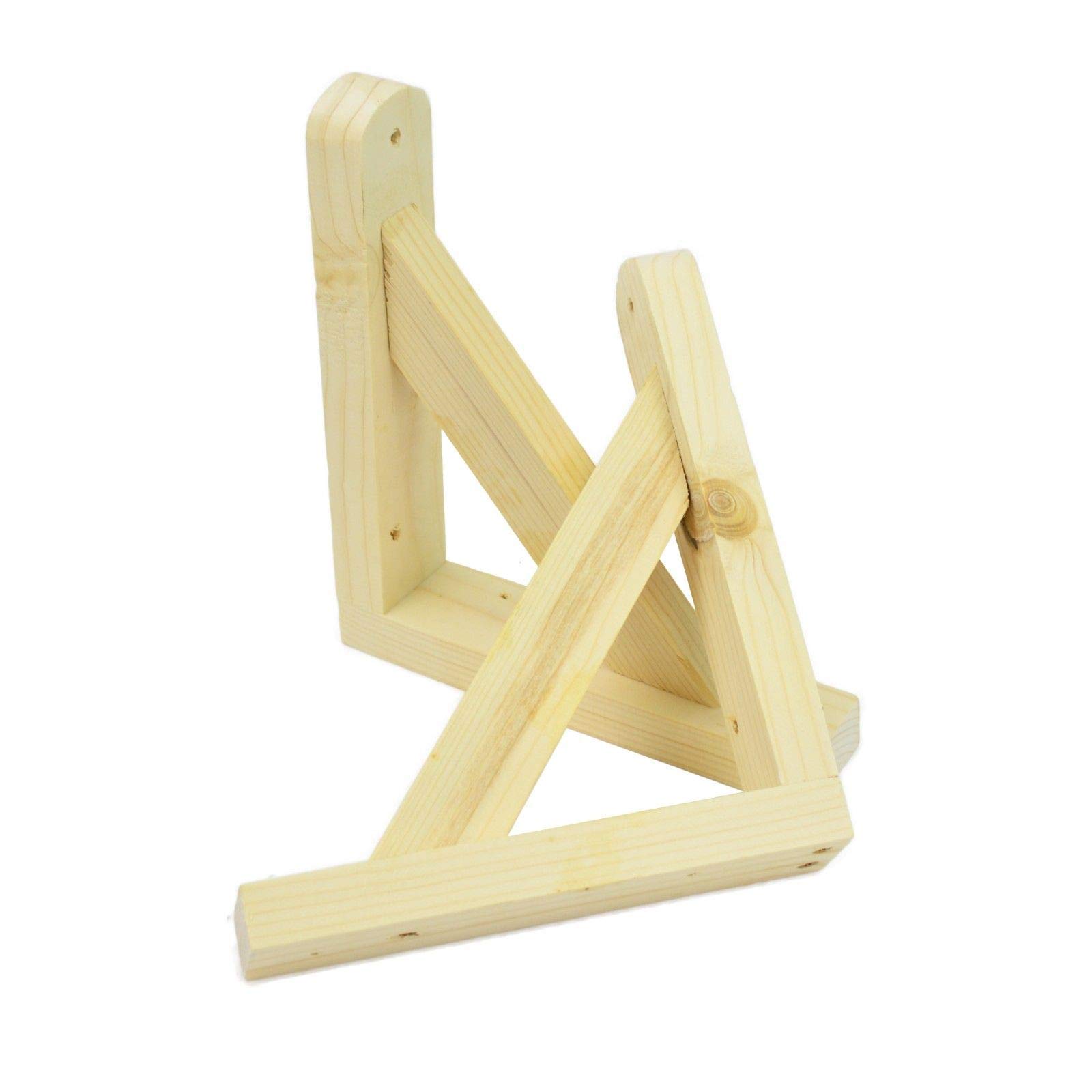 2 x Pine Wooden Shelf Brackets Gallows Bracket 300mm x 300mm