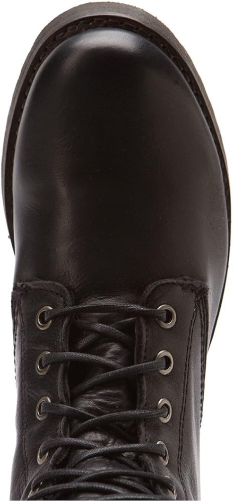 Miniatura 4 de Frye Veronica Botas de combate para mujer hechas de cuero italiano vintage pulido a mano con construcción Goodyear Welt y forro de cuero, altura de