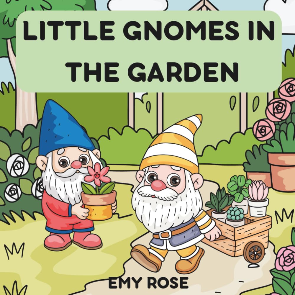 Little Gnomes In the Garden: Relaxing Coloring Book