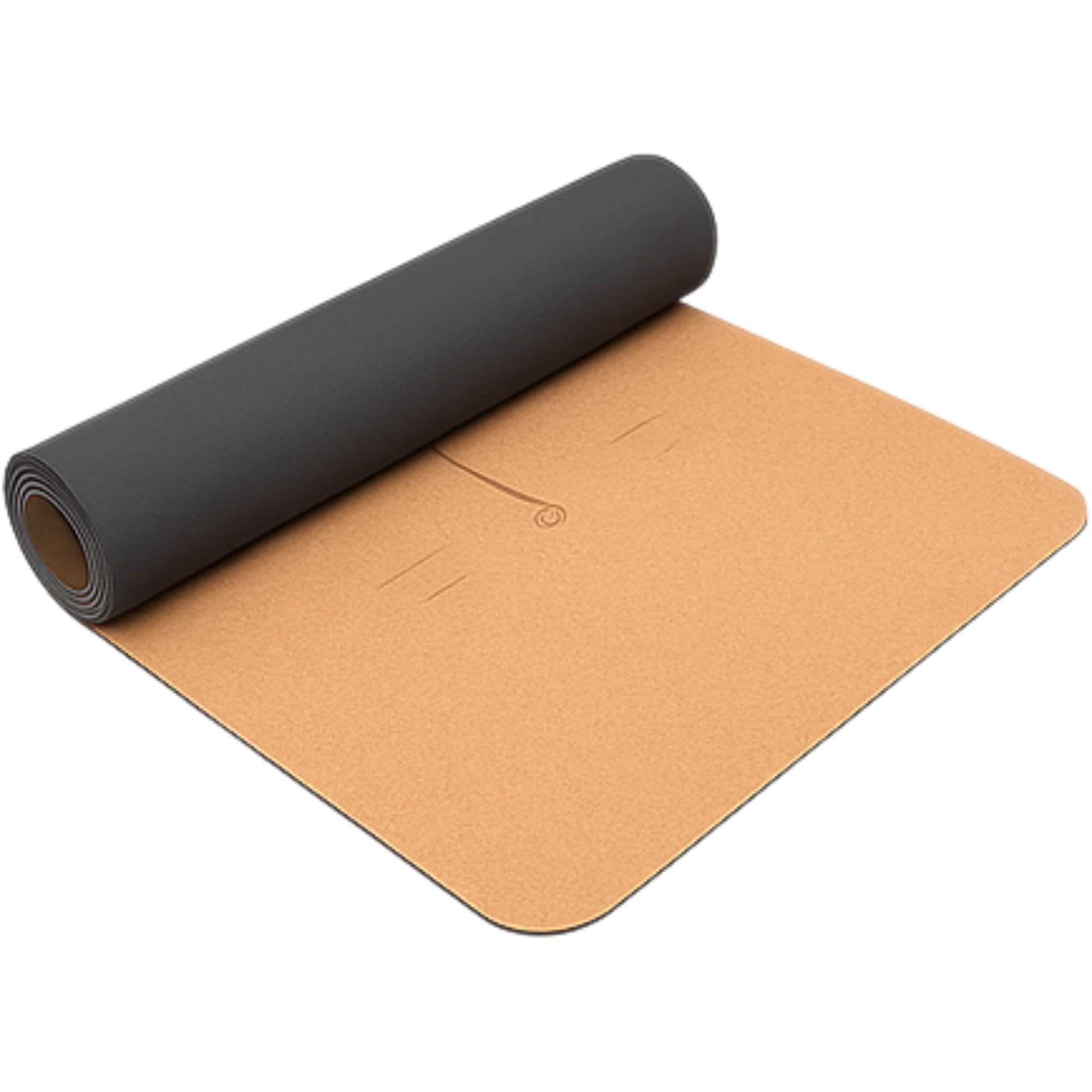 Materassino Yoga in Sughero Naturale 183x68 cm FD Sport | Tappetino Antiscivolo Grande per Yoga, Pilates e Fitness | Durevole, Eco-Friendly con Laccio da Trasporto