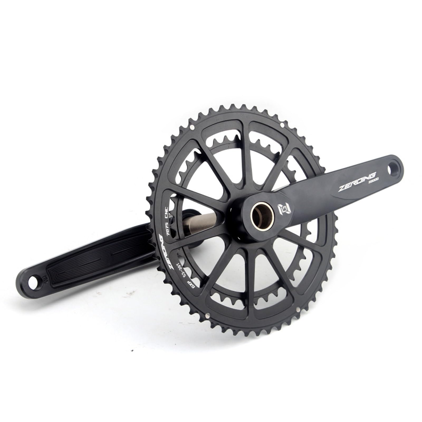 Pédalier Al6061 Pédalier Vélo Route HpLive 170mm - Double Plateau 34/50T Aluminium - Compatible 9/10/11 Vitesses Pédalier Aluminium