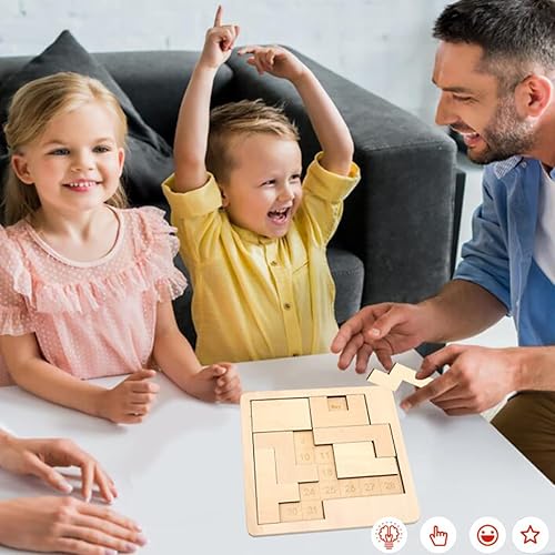 Miniatura 6 de Rompecabezas de calendario diario, rompecabezas de madera para adultos, un rompecabezas para desafiar más de 365 fechas, rompecabezas de lógica de