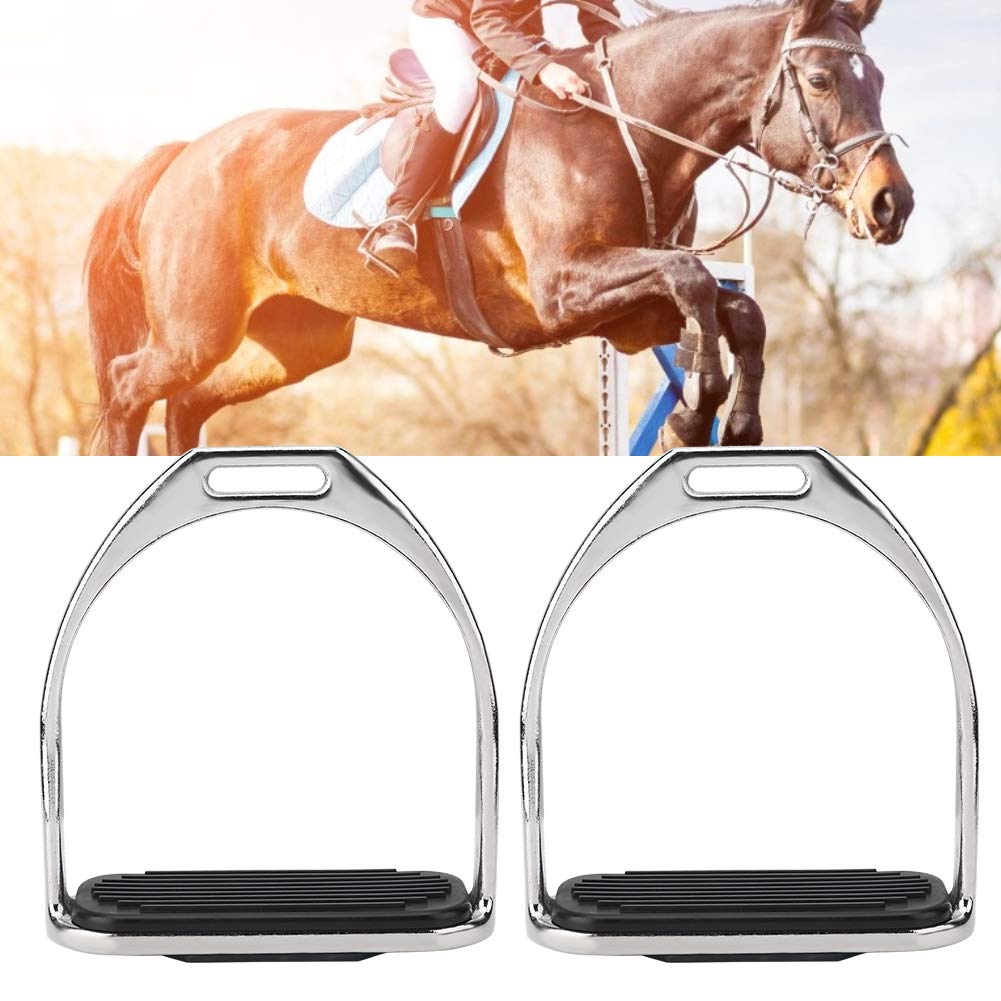 Amazon.co.jp: 鉄の馬のあぶみ、乗馬のための馬の鞍の乗馬 : スポーツ
