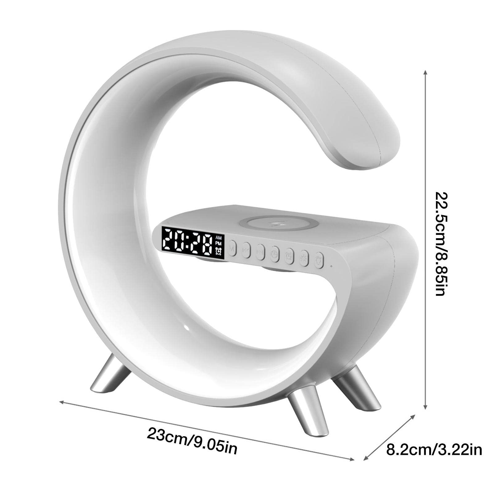 Lampe d'Ambiance Rythmique, Chargeur Sans Fil, Réveil Lever du Soleil, Station de Charge Intelligente
