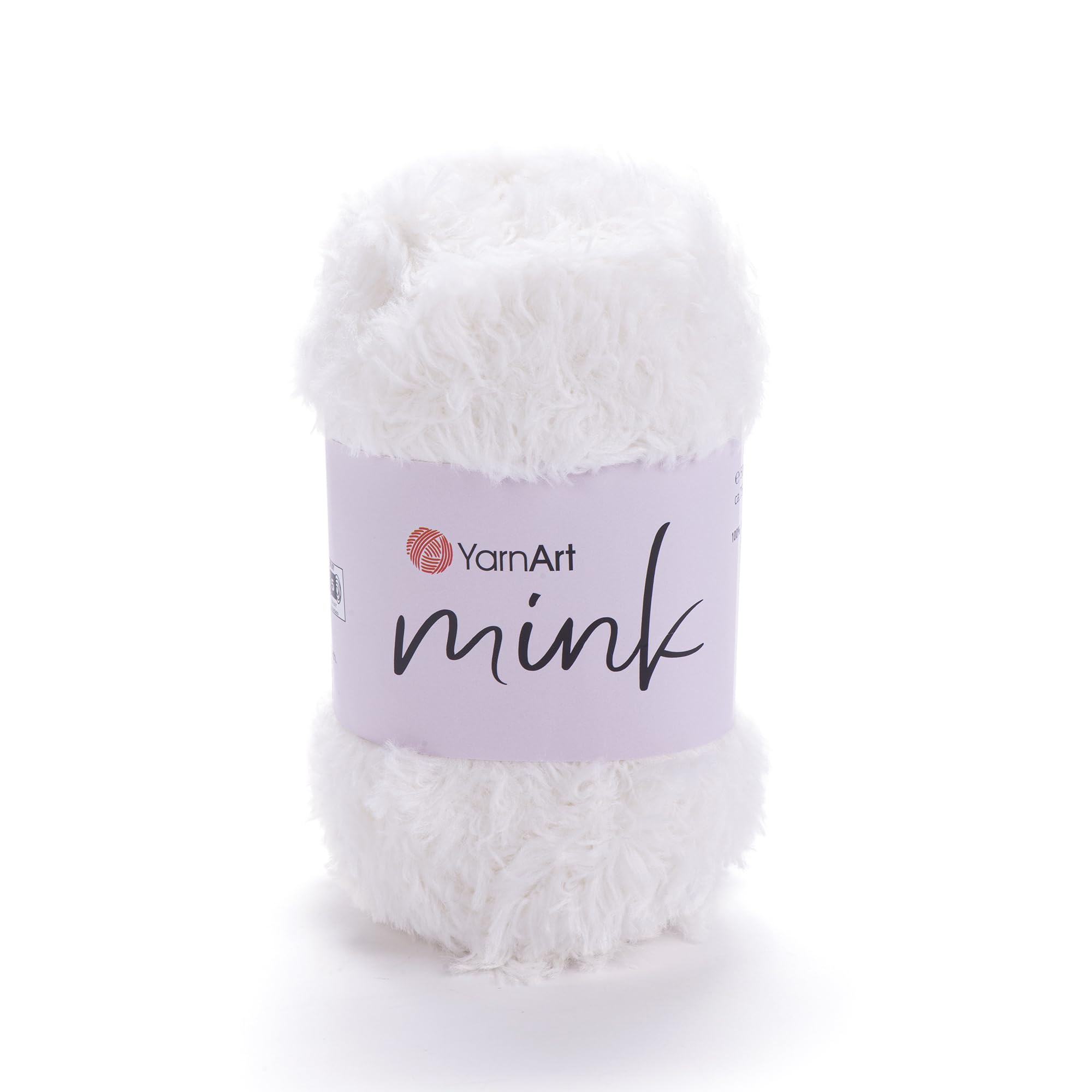 Yarnart Mink Fur Yarn, Soft Fur Yarn Chunky Fluffy Faux Fur Yarn Fuzzy Fur Yarn Eyelash Yarn for Crochet Knit Clothes Knitting 50gr (Yarnart Mink 330)