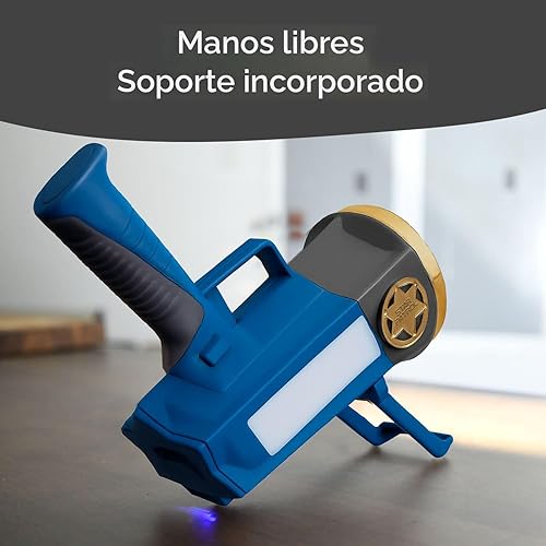 Miniatura 10 de Star Patrol Foco recargable Mega-Bright, AS-SEEN-ON-TV, linterna táctica y de emergencia, 10 modos, Turbo Boost hasta el 100%, soporte integrado y