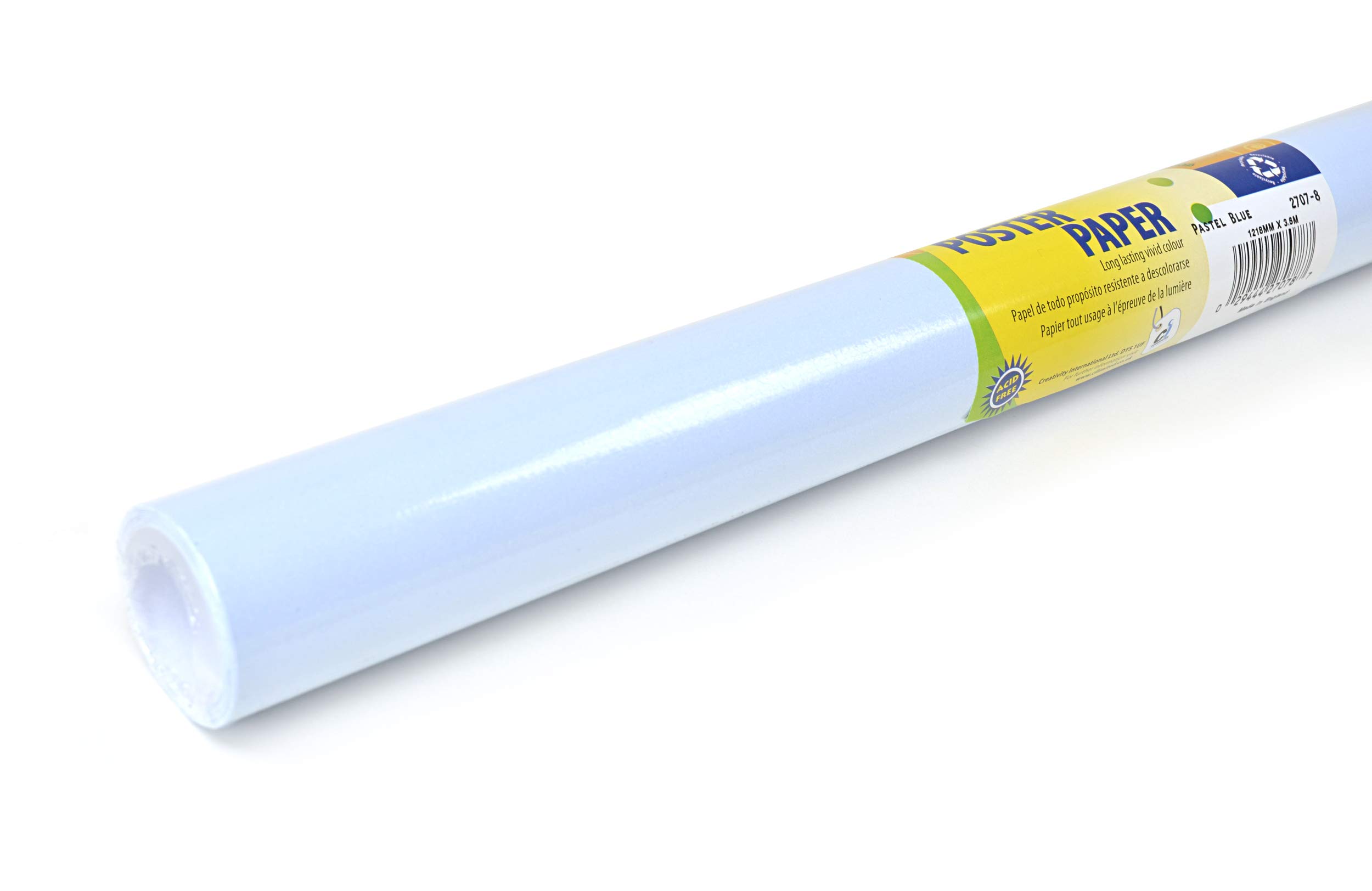 Pastel Poster Paper Display Rolls for School, Nursery, Classroom & Kindergarten Displays: 760mm x 10m Rolls (Pastel Blue)