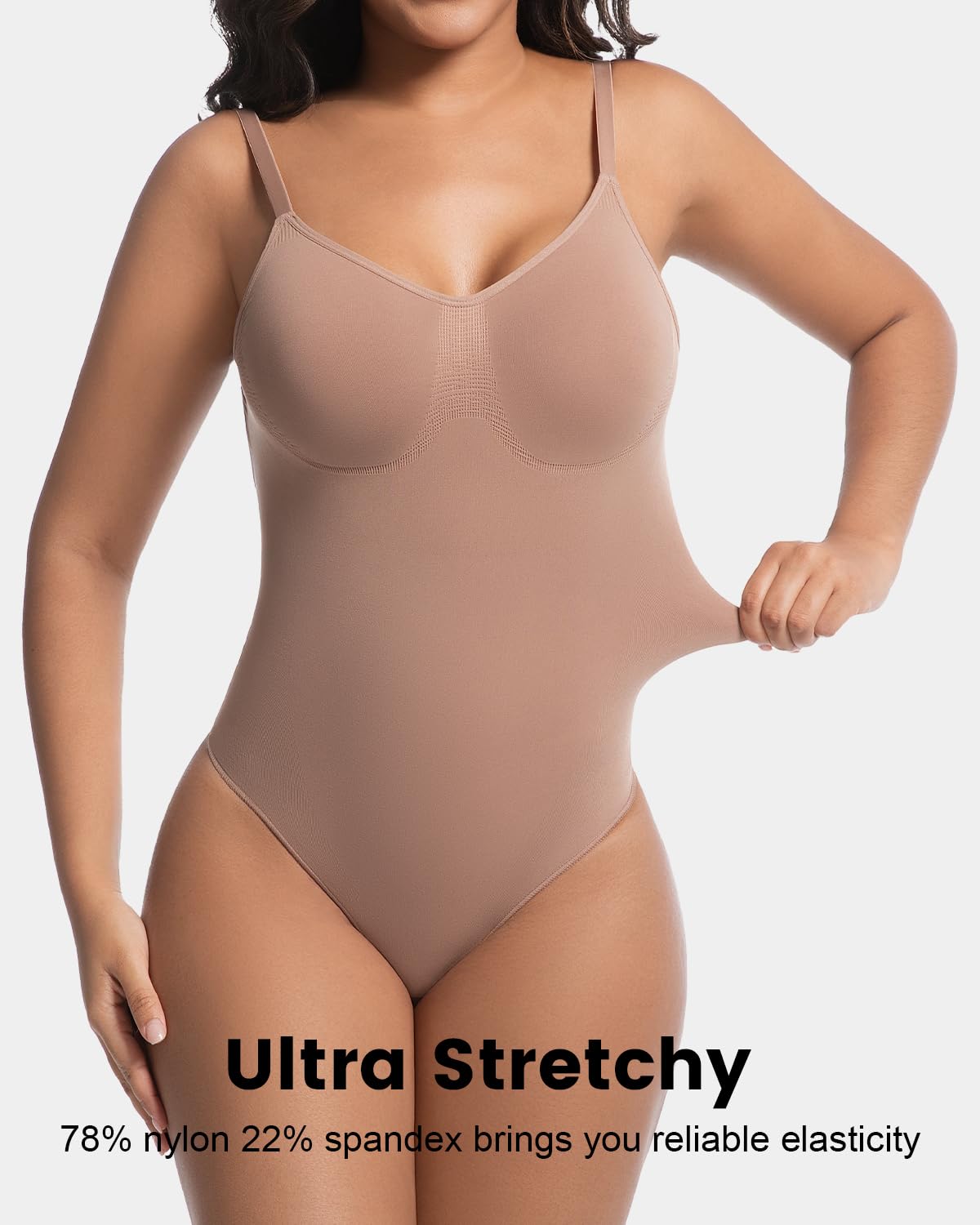 Body sculptant string dos nu pour femmes avec contrôle du ventre, combinaison sculptante sans couture pour entraînements et port quotidien