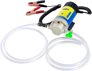AIGMISON 12V 100W Electric Oil Extractor Pump - Low Noise Engine Oil Change Pump with 3 Hoses for Cars & Motorcycles