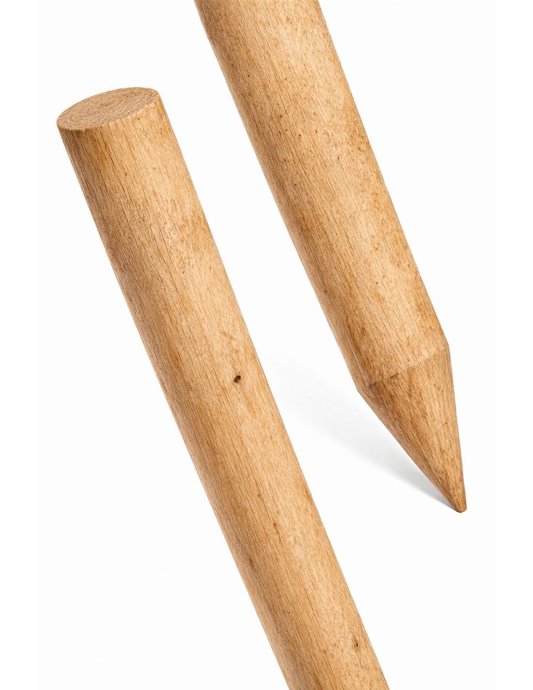 Jardin202 - Palo de Madera Tratada con Punta para Sombrilla de Brezo o Esparto | Poste Exterior Parasol | Largo 2.5m x Diametro 9.5cm