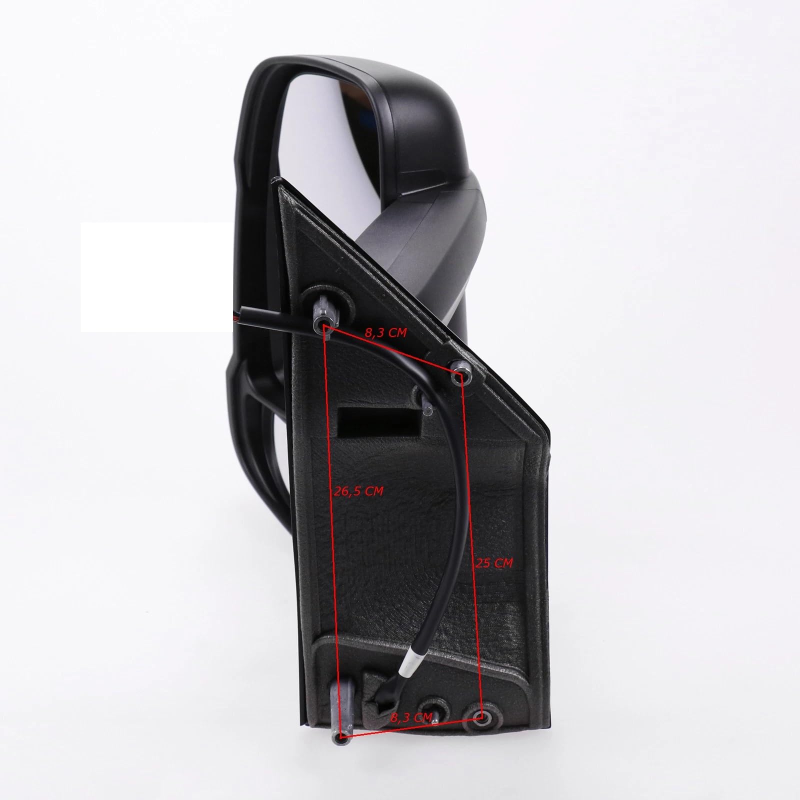 Specchietto Manuale Sinistro CAMPER DUCATO Retrovisore SX Dal 2006-2024 Braccio lungo,Freccia Integrata