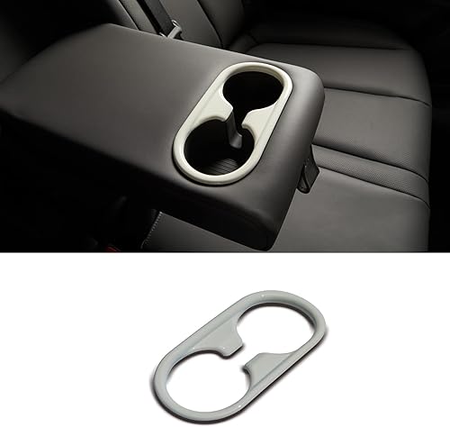 Miniatura 7 de MAYTON IONIQ5 - Portavasos para asiento trasero, IONIQ5 para consola central, compatible con Hyundai IONIQ 5 (marfil, reposabrazos de asiento