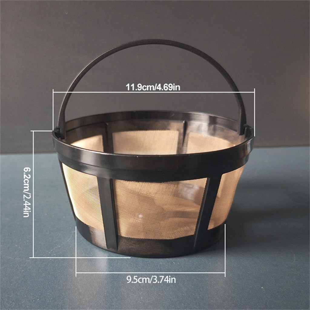 Generic Round Coffee Machine Filter 10 12 Cup Capacity User friendly Nonrust Steel Design Quick Brews