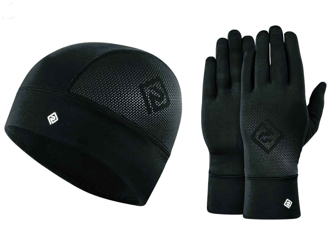 Unisex Light Ronhill Beanie And Glove Running Set