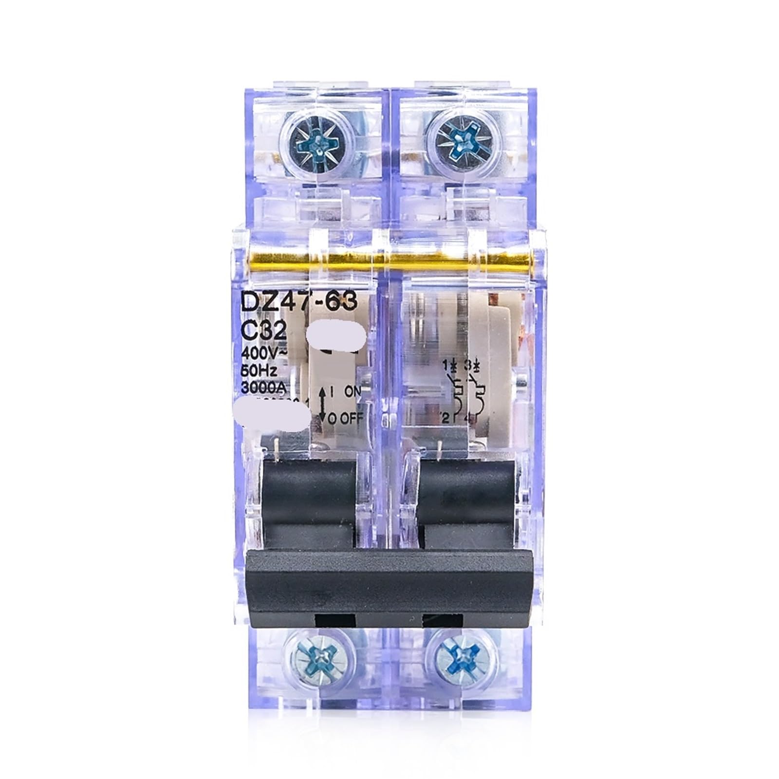 Disyuntor miniatura DZ47-63 20A interruptor magnetotérmico carril DIN 7