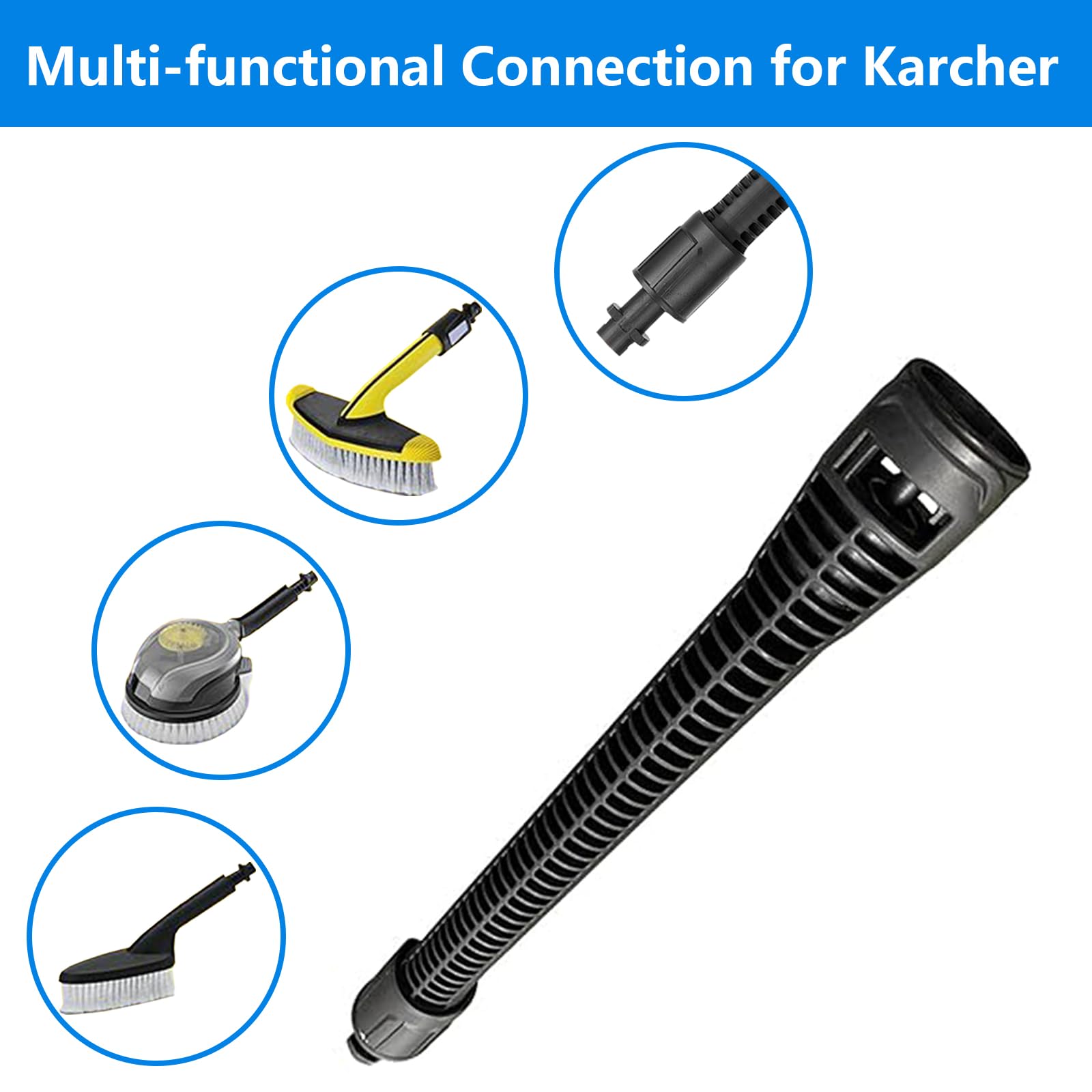 Alargador de Lanza de Pulverización, Accesorio para Hidrolimpiadora para Karcher K2-K7, Extensión de 0.4M, Varilla de Extensión para Pistola de Pulverización de Repuesto, 2 Piezas