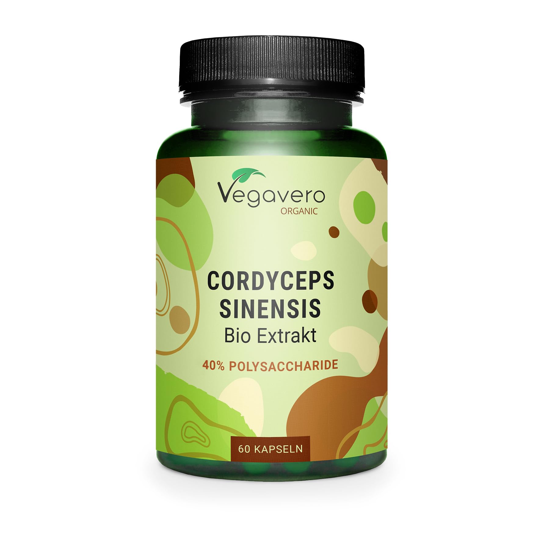 Cordyceps Sinensis BIO | Unique : Extrait Biologique (20:1) – 13000 mg de Poudre CS-4 | Adaptogène + Immunité | Sans Additifs & Vegan | Vegavero®