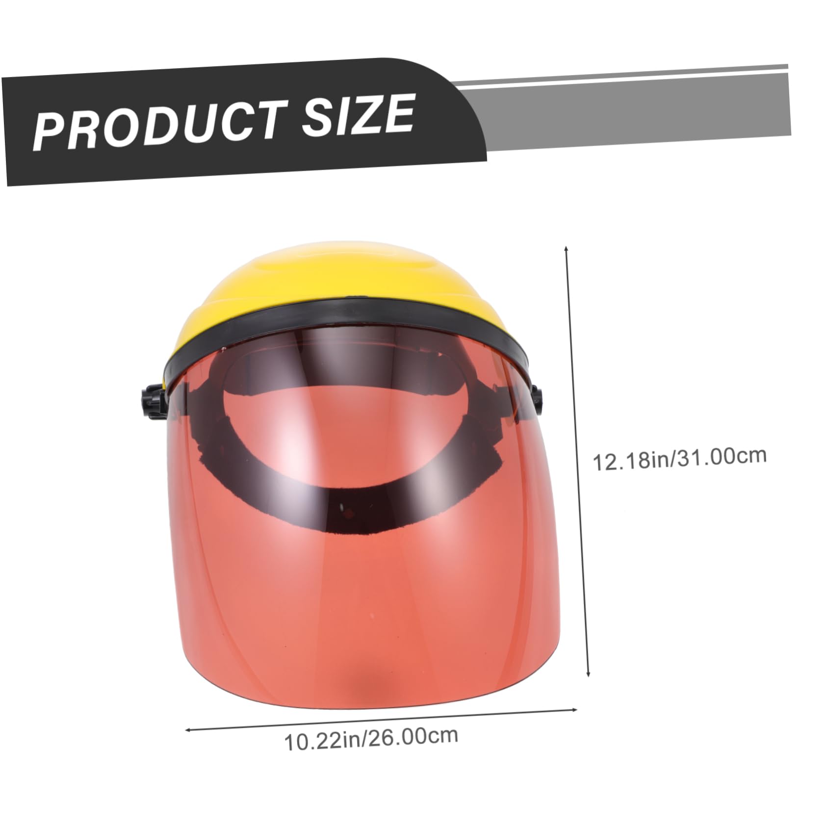 IWOWHERO 1Pc Lightweight Impact Welding Safety Head Mounted Face Screen for Splash Protection Screen