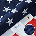 American Flags for Outside 3x5-100% MADE IN THE USA -Indestructible Durable Outdoor Heavy Duty Spun Polyester -US Flags 3x5 Outdoor -American Flag Sewn Stripes and Embroidered Stars - FMAA Certified