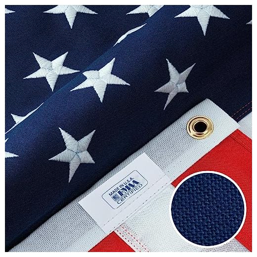 American Flags for Outside 3x5-100% MADE IN THE USA -Indestructible Durable Outdoor Heavy Duty Spun Polyester -US Flags 3x5 Outdoor -American Flag Sewn Stripes and Embroidered Stars - FMAA Certified
