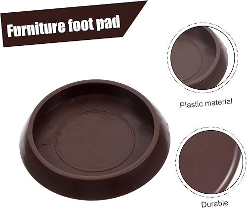 Miniatura 3 de Tapones de cama, 12 piezas, ruedas fijas para alfombras, muebles para el hogar, ruedas redondas, muebles de plástico, posavasos profesionales,