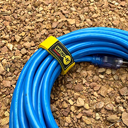 Wrap-It Storage Quick-Strap Cord Wraps, 12 Inch (12 Pack) Yellow - Hook And Loop Strap, Extension Cord Holder For Boat Rope, Hose, And Cable Storage And Organization #TOP7