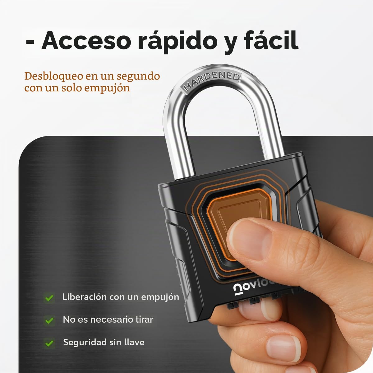 Candado de combinación de alta resistencia para exterior – impermeable, arco de 8 mm resistente al corte – para portones, vallas, cobertizos, trasteros, taquillas y armarios – pack de 1, negro