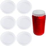 BPA-Free Transparent Can Lids - 6 Pack Reusable Covers for Soda, Beer, Drink & Juice - Washable, Fits Standard Cans