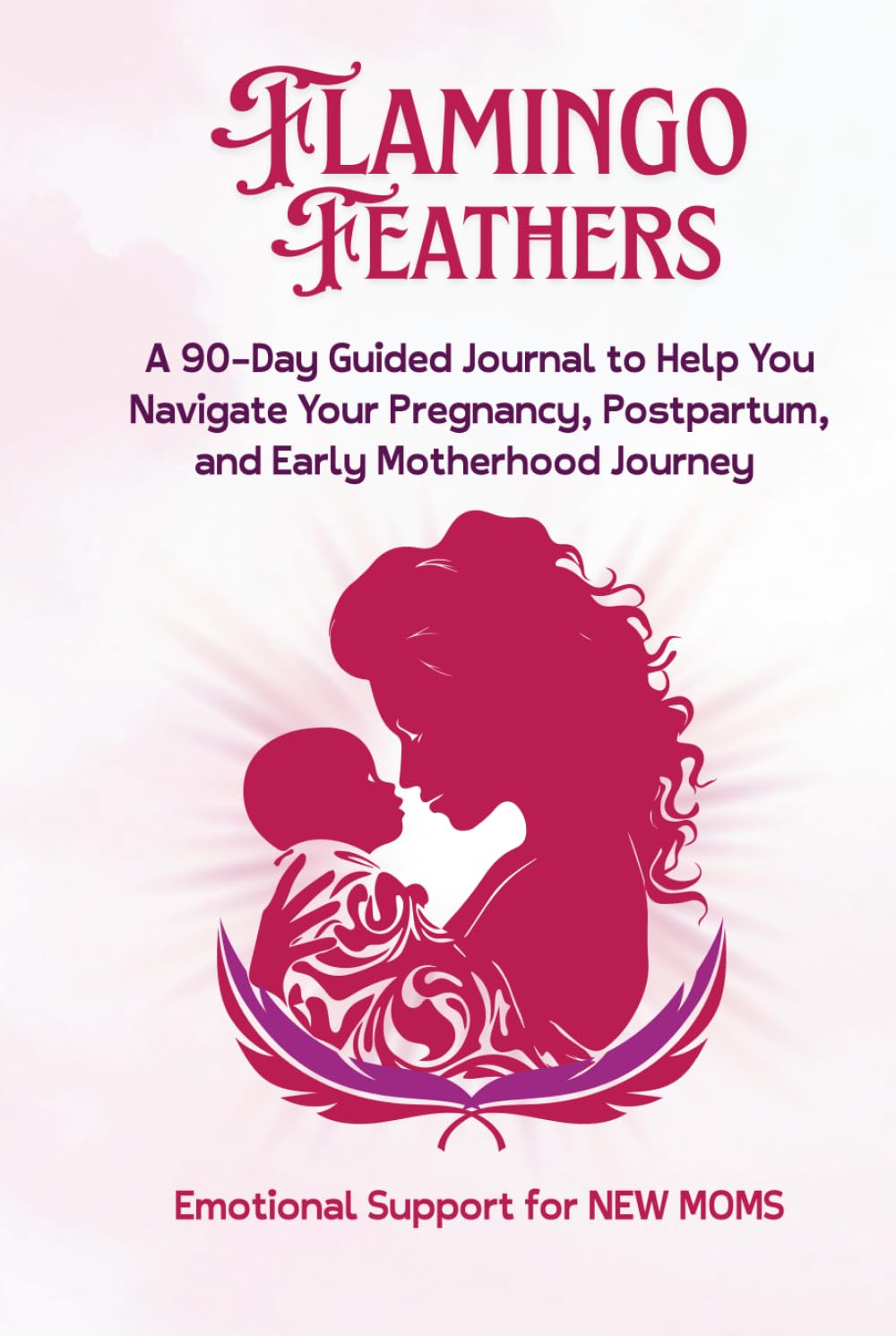 Flamingo Feathers: A 90-Day Guided Journal to Help You Navigate Your Pregnancy, Postpartum & Early Motherhood Journey      Hardcover – December 8, 2025