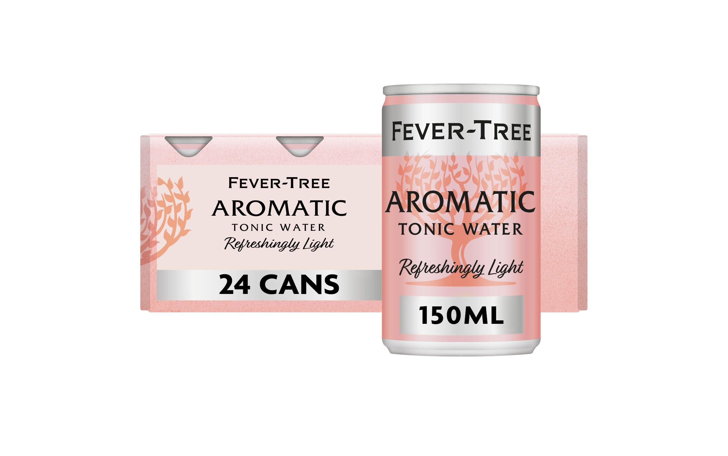 Refreshingly Light Aromatic Tonic Water 8 x 150ml (Pack of 3, Total 24 cans)