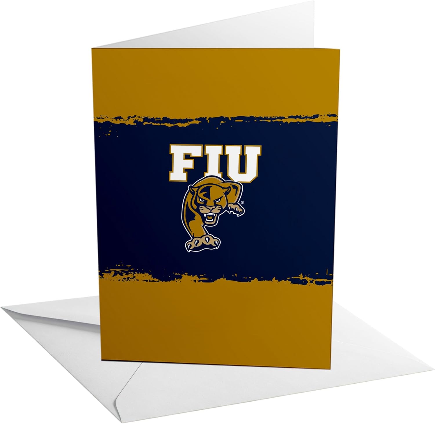Desert Cactus Florida International University 5x7 Inch Greeting Card Panthers FIU Single Folded Cardstock with Envelope Party Celebration Officially Licensed (5x7 Card B - Birthday)