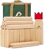 ApudArmis Kubb Yard Game Set, Viking Chess Outdoor Clash Toss Yard Game with Carrying Case - Rubber Wooden Backyard Lawn Games Set for Teenagers Adults Family