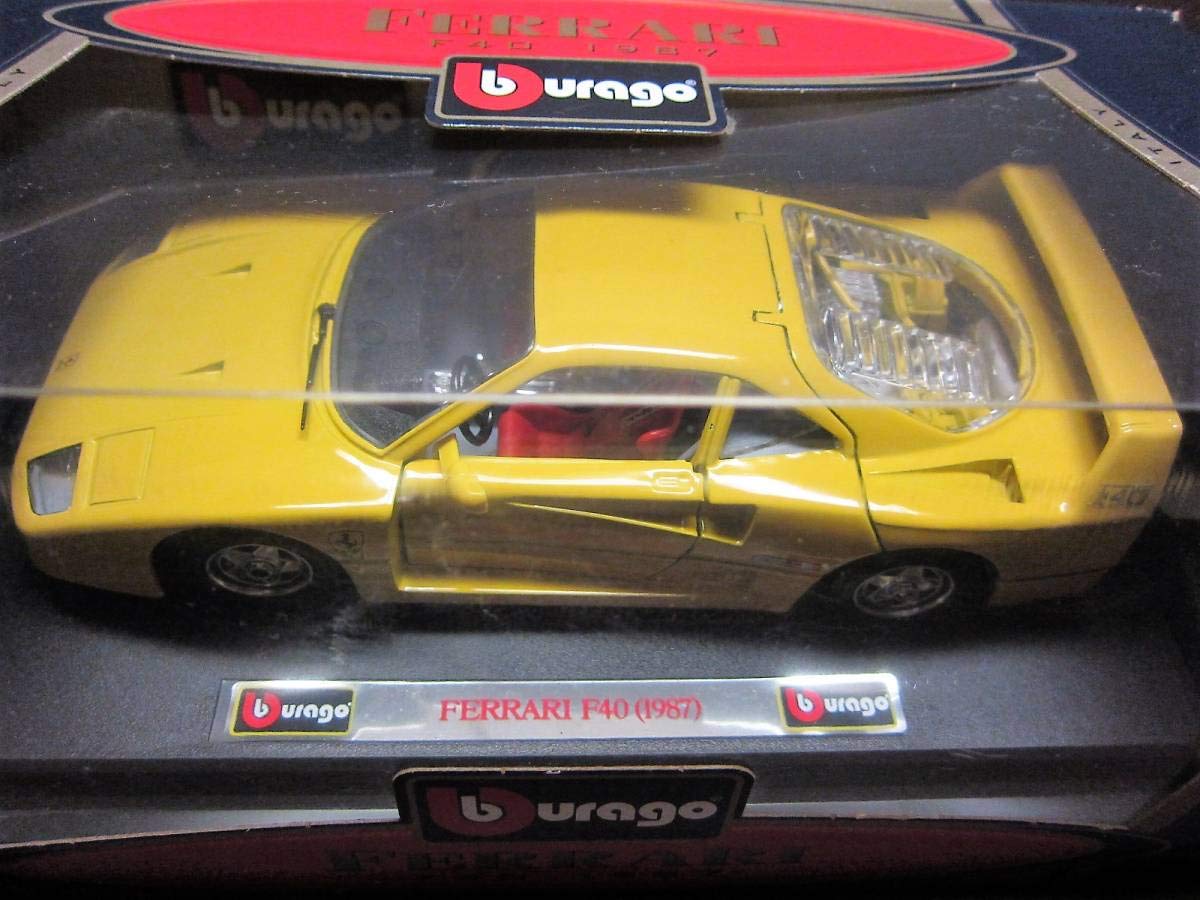 Amazon.co.jp: Burago Vip Collection 1/24 FERRARI F40 (1987) Yellow