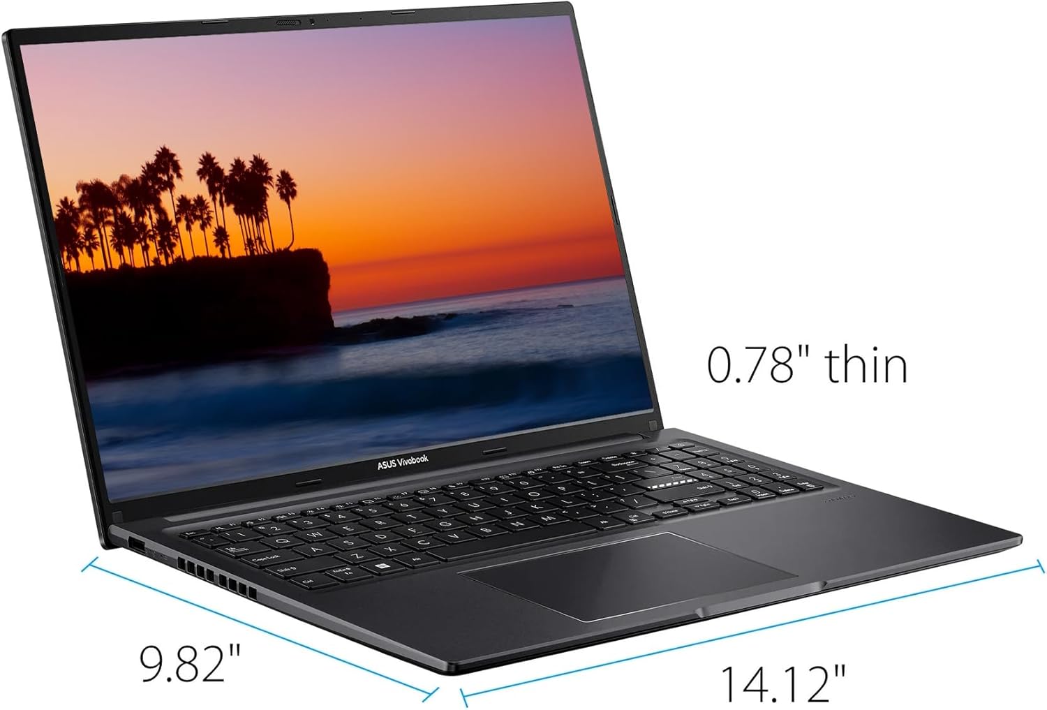 ASUS Vivobook Laptop, 16" Business & Student Laptop Computer, Intel Core i7-1255U Processor, 40GB RAM 1TB SSD, Windows 11 Home Laptop with Microsoft Office Lifetime License, PLUSERA Earphones, Black