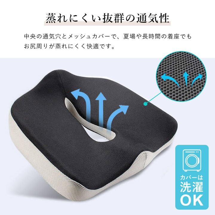 Amazon.co.jp: 低反発シートクッション 3D 姿勢を安定 人間工学 体圧