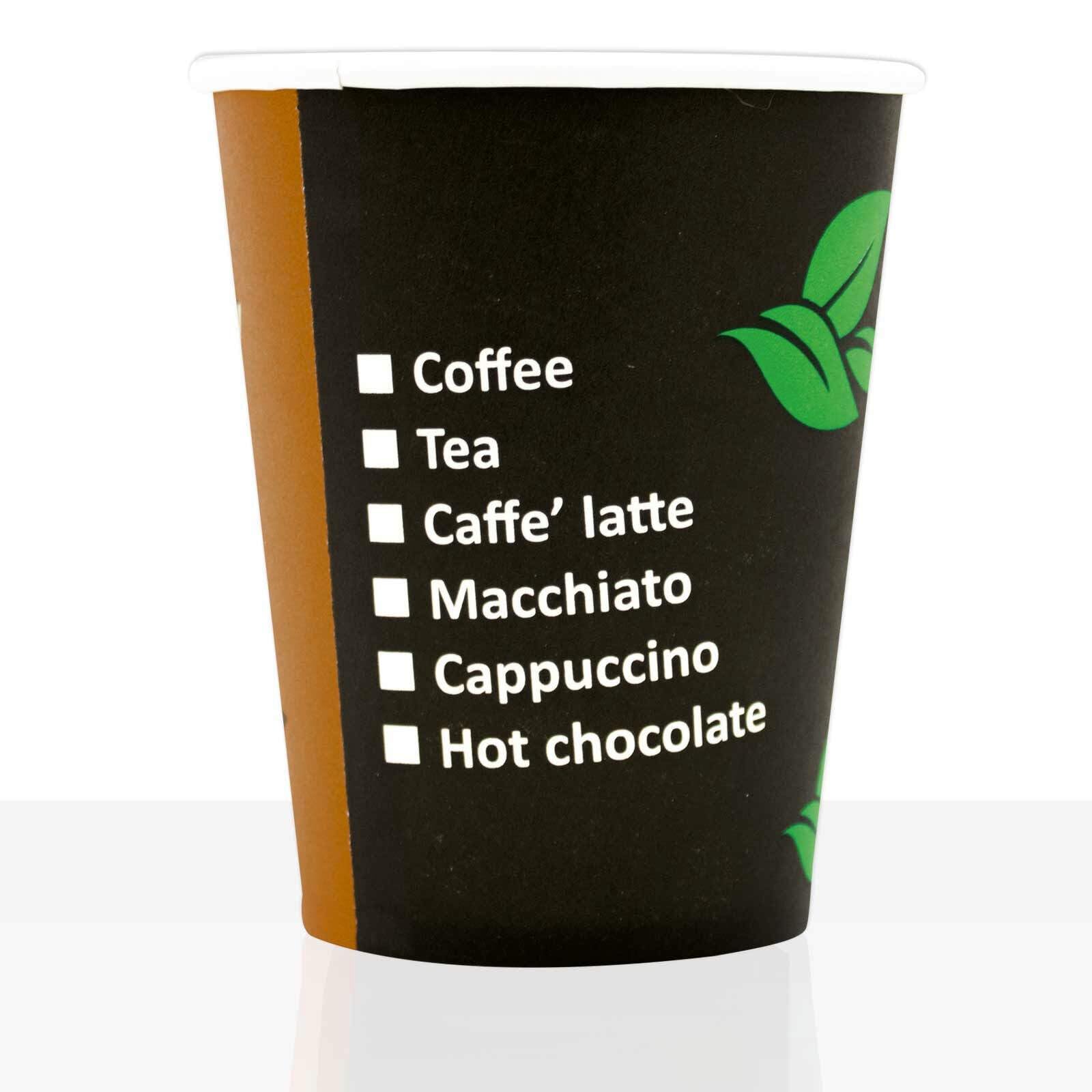 Coffee to go Becher aus Hartpapier 0,2l, 1000Stk, Pappbecher, Kaffeebecher to go