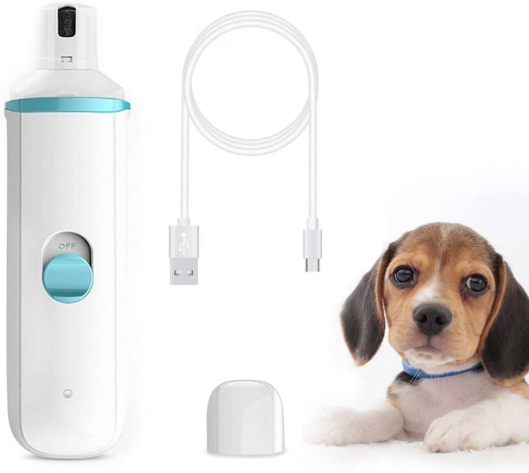 DIGDAN Dog Nail Grinder, Electric Pet Nail Grinder with USB Fast Charging for Gentle Painless Paws Grooming, Portable Low Noise Nail…