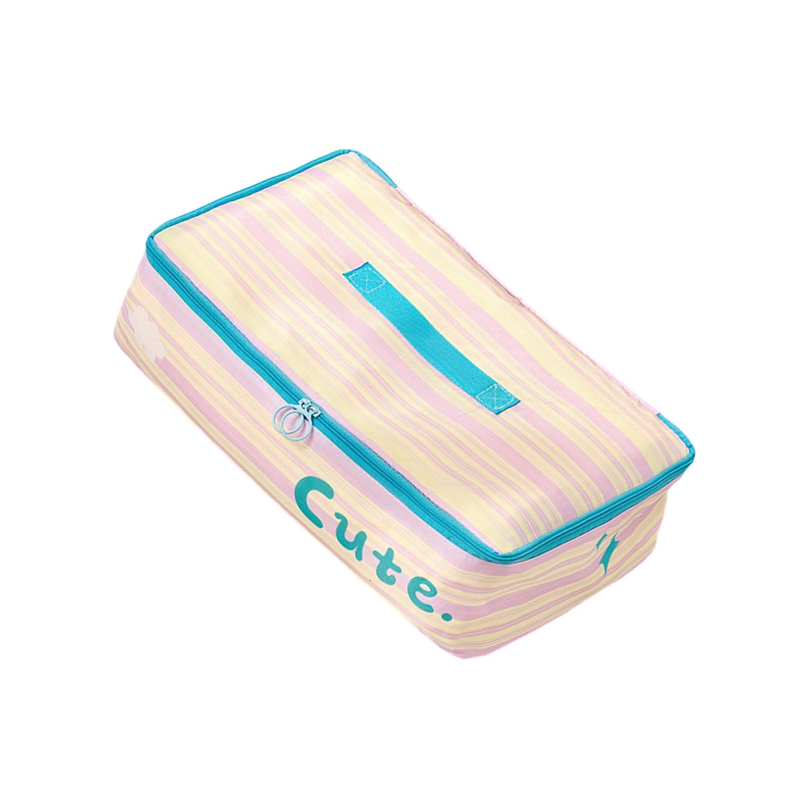 Tsophreniq Multifunctional Polyester Organiser for Clothing Storage Portable Underwear Socks Bag for Travel Gym and Daily Use Polyester Storage Pouches