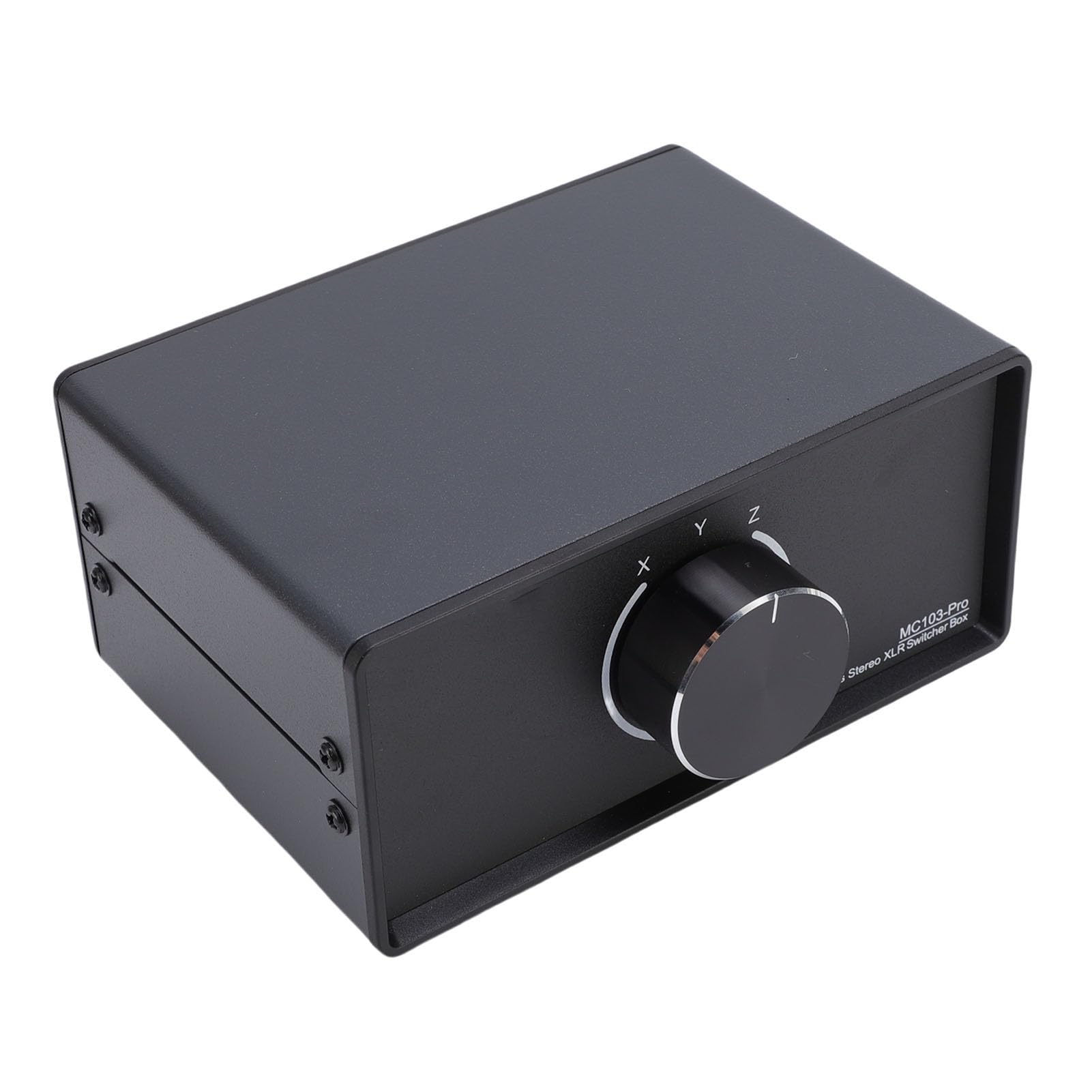Cocoarm Convertitore Audio Bilanciato Splitter Audio Stereo Passivo Switcher XLR 1 Ingresso 3 Uscite, Involucro in Lega di Alluminio Interfaccia Placcata Oro Cablaggio Schermato per Configurazione