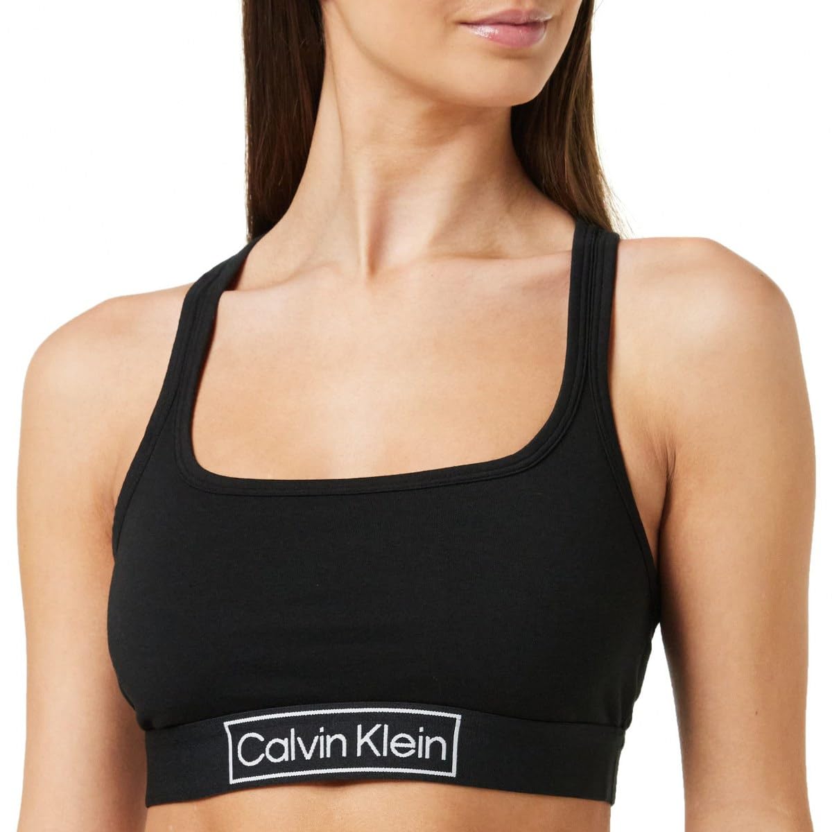 Calvin Klein Women's Black (Black) - Bra - Unlined Bralette - Everyday Comfort - Pull On - Bra - Underwear For - Black - S