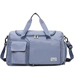 Womens Travel Bag Duffel Bag, Lightweight Double Shoulder Strap&Capacity Sports Tote Gym Bag,Weekender Overnight Bag with Wet Pocket for Women (Green)