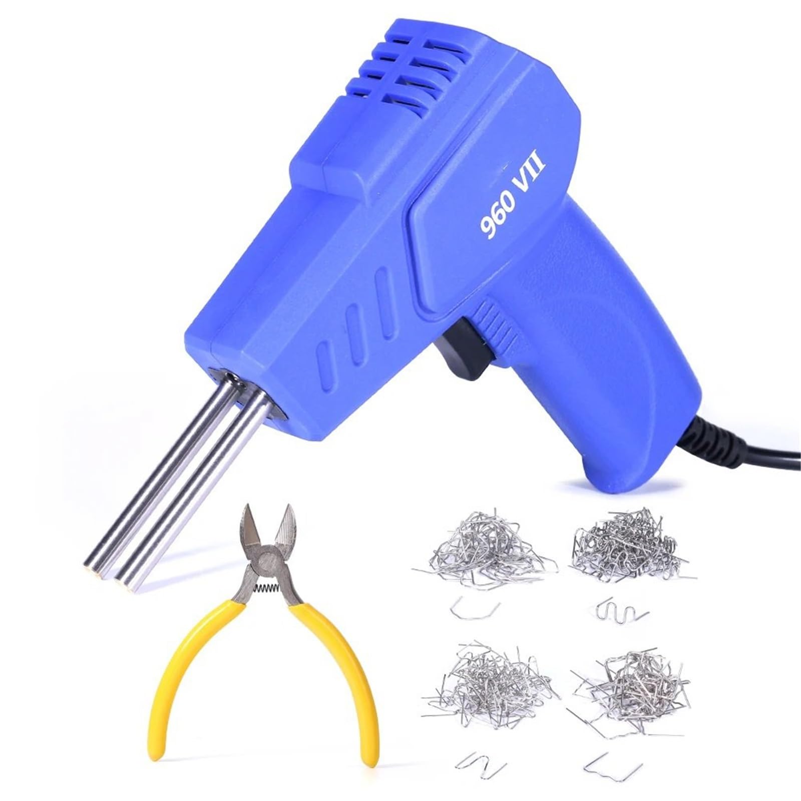 Maszyna do naprawy spawarki 960 VII Spawarka do plastiku 70 W Pistolet gwoździ na gorąco Lutownica Zszywki Zestaw narzędzi naprawy zderzaków GORĄCY Zszywacz(C)