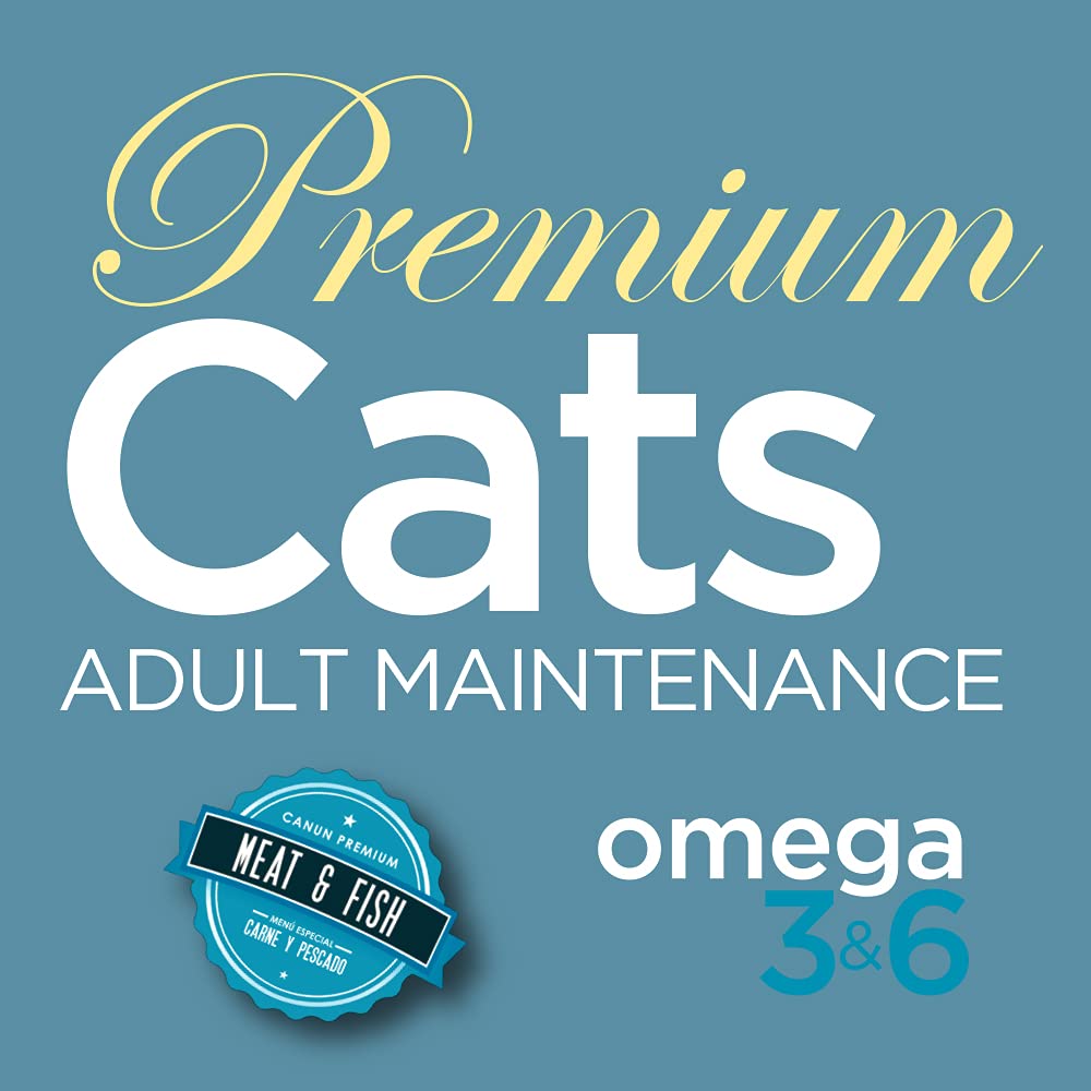 Pienso para Gatos Adultos para Todas Las Razas y tamaños Rico en Pollo y Pescado Alimento seco para Gatos 20 kg Canun Cats Daily Maintenance