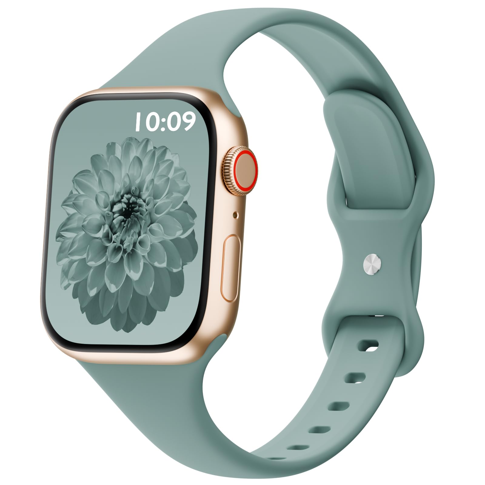 Thin Sport Silicone Slim Band Compatible with Apple Watch Bands Women Men